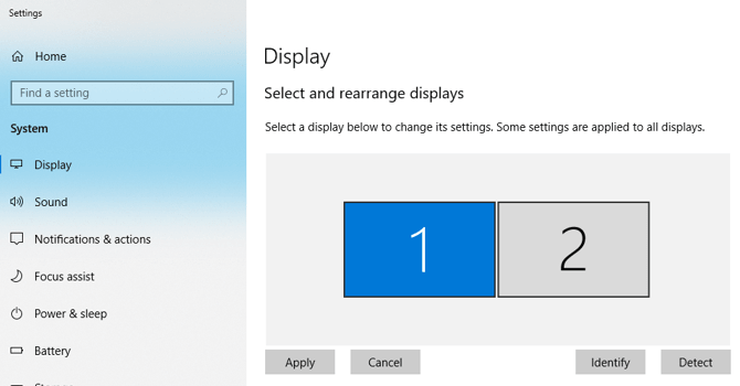 Select and rearrange displays