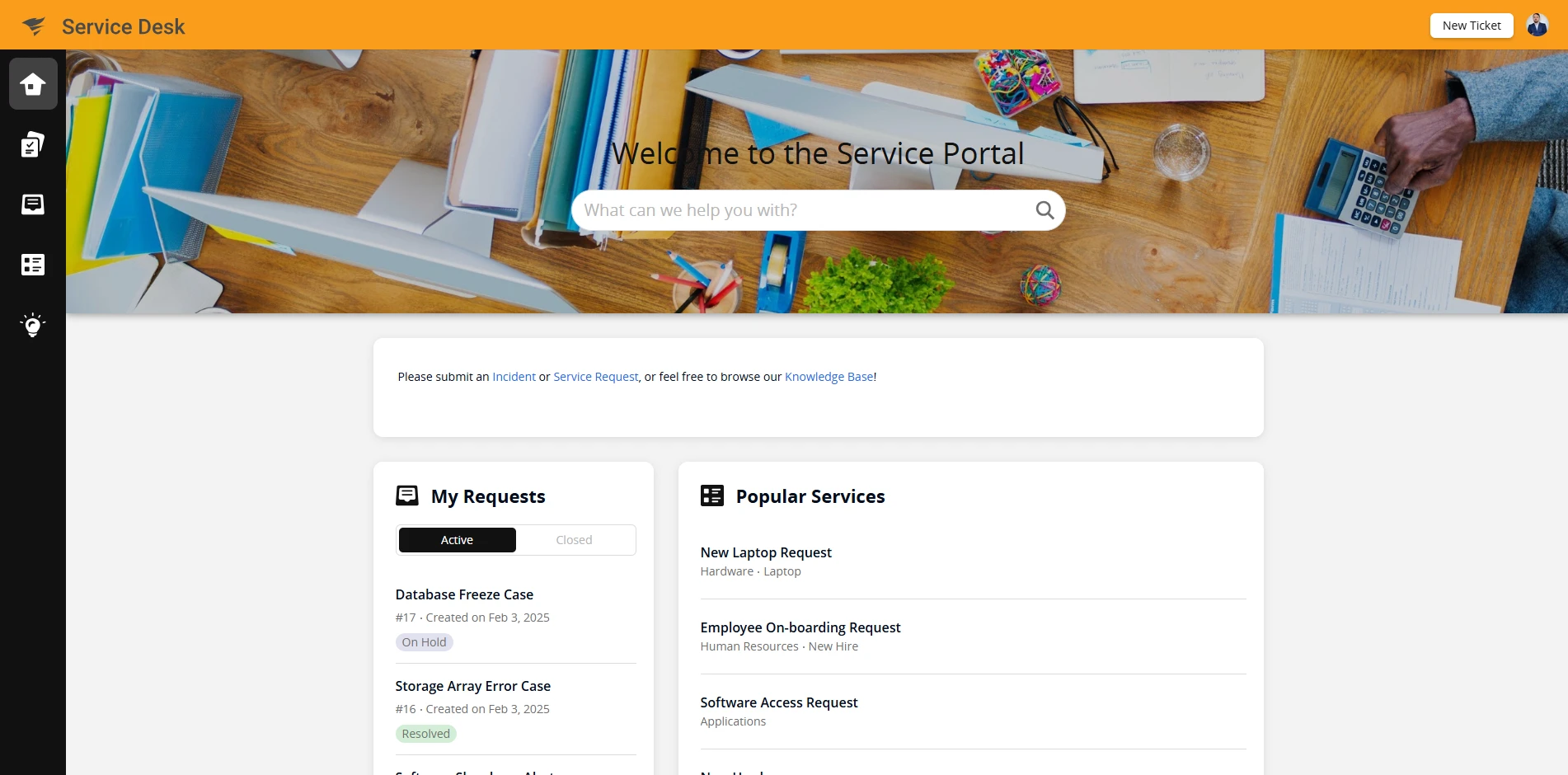 Service Desk Portal