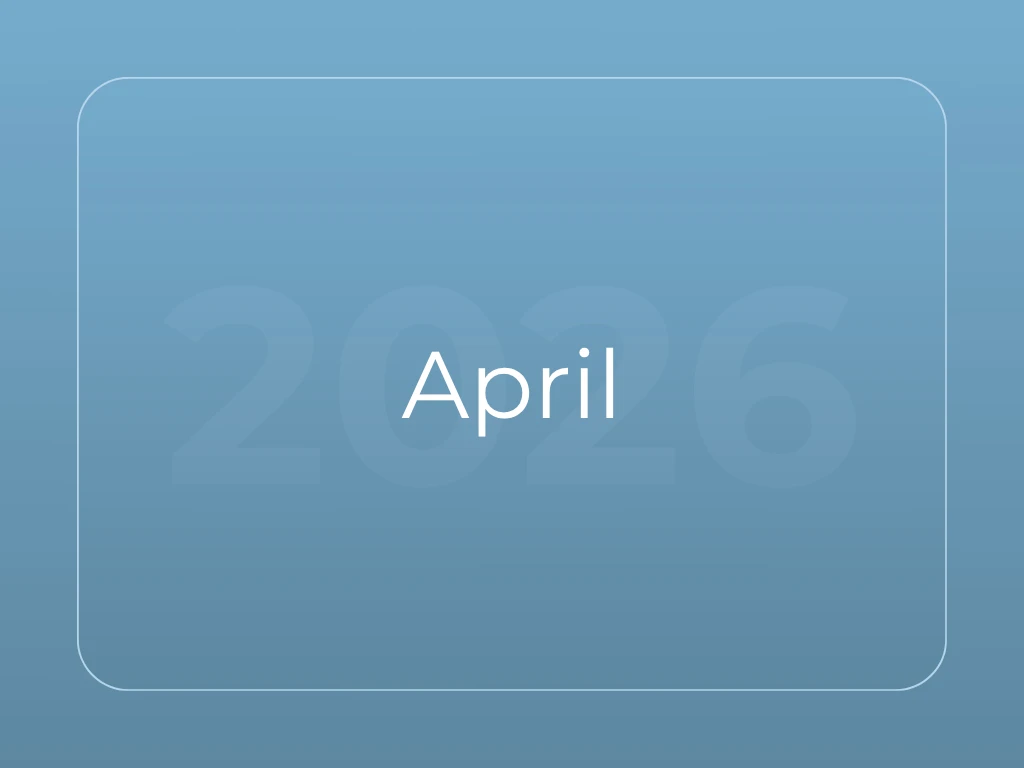 April 2026 newsletter