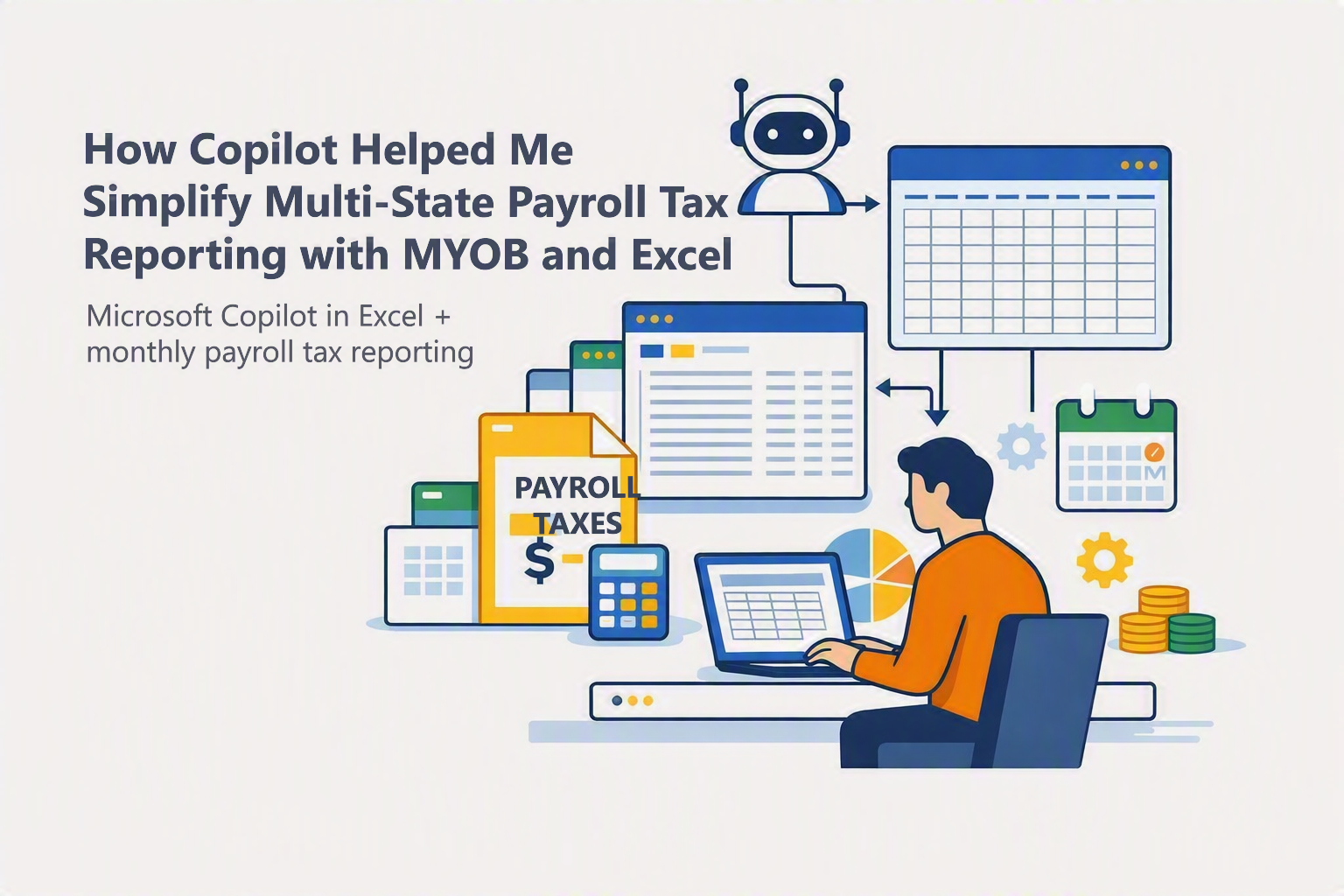 How Copilot Helped Me Simplify Multi-State Payroll Tax Reporting with MYOB and Excel